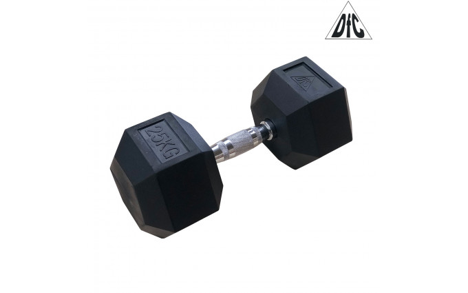 Гантели DFC гексагональные обрезиненные 25 кг. (пара) DB001-25 Гантели DFC гексагональные обрезиненные 25 кг. (пара) DB001-25