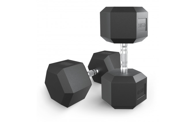 Гантель гексагональная UNIX Fit обрезиненная 42,5 кг / шт. Гантель гексагональная UNIX Fit обрезиненная 42,5 кг / шт.